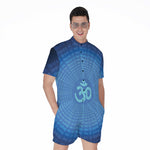 Spiritual Om Sign Print Men's Rompers