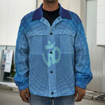 Spiritual Om Sign Print Men's Shirt Jacket