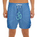 Spiritual Om Sign Print Men's Split Running Shorts