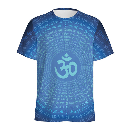 Spiritual Om Sign Print Men's Sports T-Shirt
