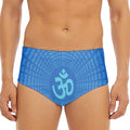 Spiritual Om Sign Print Men's Triangle Swim Briefs