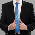 Spiritual Om Sign Print Necktie