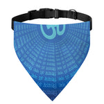 Spiritual Om Sign Print Over The Collar Dog Bandana