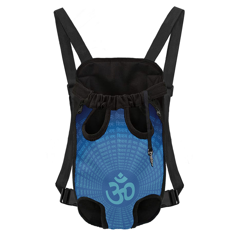 Spiritual Om Sign Print Pet Carrier Backpack