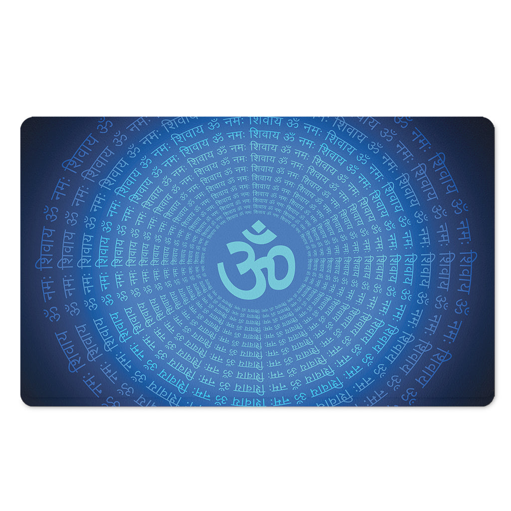 Spiritual Om Sign Print Polyester Doormat