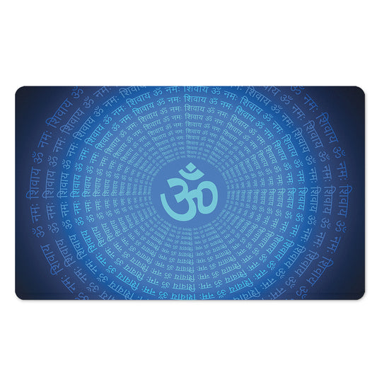 Spiritual Om Sign Print Polyester Doormat