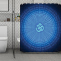 Spiritual Om Sign Print Polyester Shower Curtain