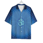 Spiritual Om Sign Print Rayon Hawaiian Shirt