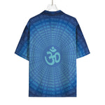 Spiritual Om Sign Print Rayon Hawaiian Shirt