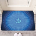 Spiritual Om Sign Print Rubber Doormat