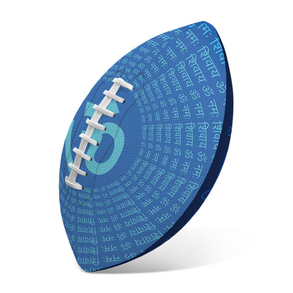 Spiritual Om Sign Print Rugby Ball