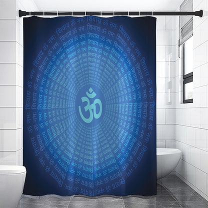 Spiritual Om Sign Print Shower Curtain