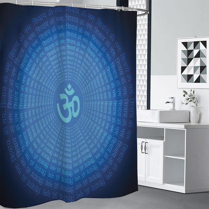 Spiritual Om Sign Print Shower Curtain