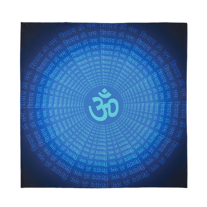 Spiritual Om Sign Print Silk Bandana