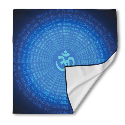 Spiritual Om Sign Print Silk Bandana