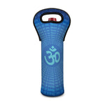 Spiritual Om Sign Print Single Neoprene Wine Tote