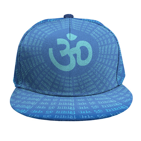 Spiritual Om Sign Print Snapback Cap
