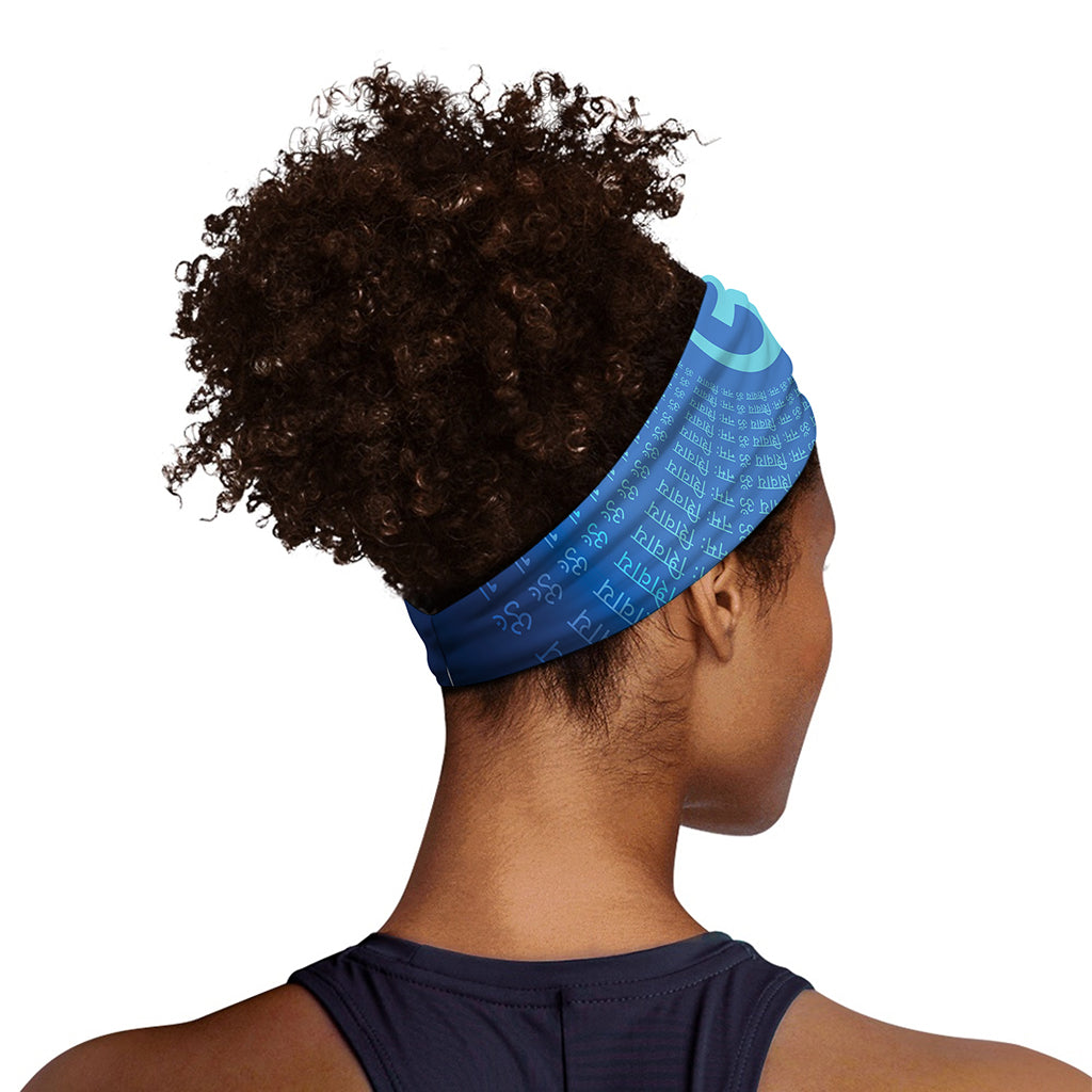 Spiritual Om Sign Print Sports Headband