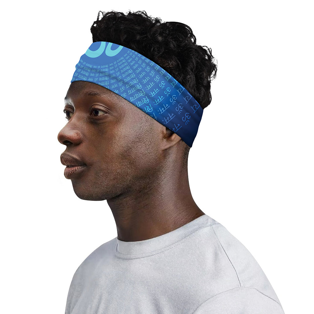 Spiritual Om Sign Print Sports Headband