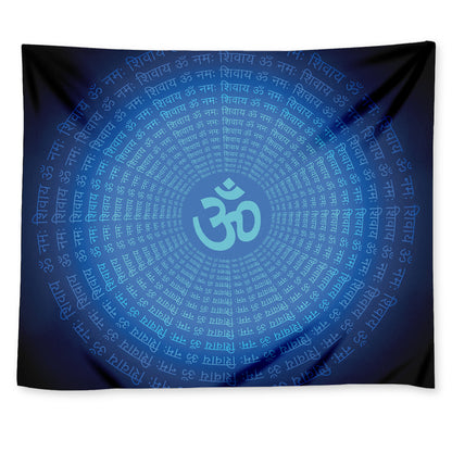 Spiritual Om Sign Print Tapestry