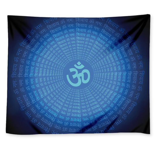 Spiritual Om Sign Print Tapestry