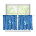 Spiritual Om Sign Print Tier Curtains