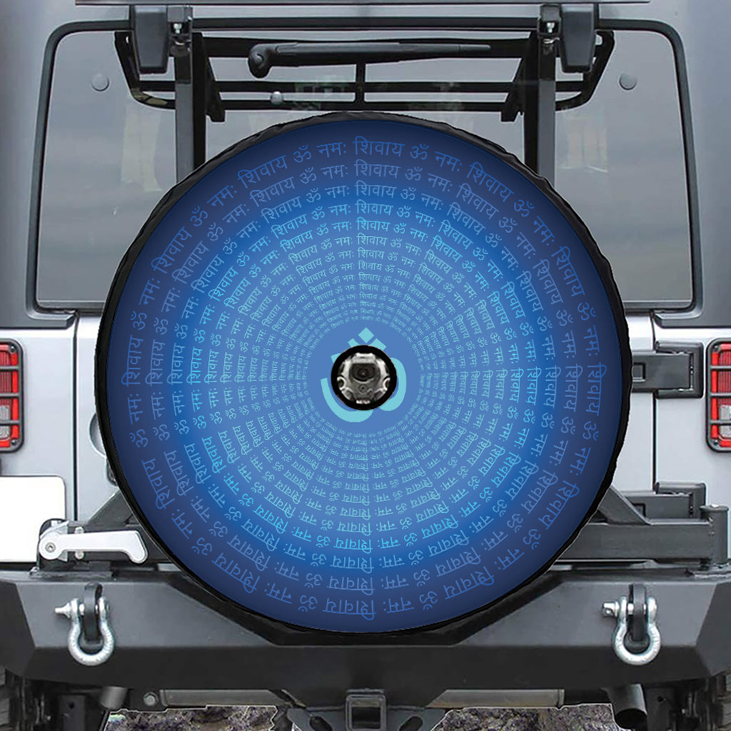 Spiritual Om Sign Print Tire Cover With Camera Hole