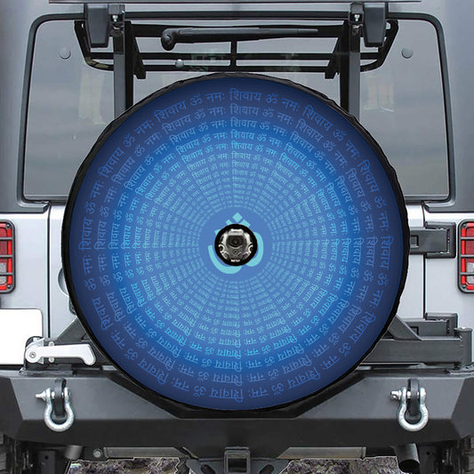 Spiritual Om Sign Print Tire Cover With Camera Hole