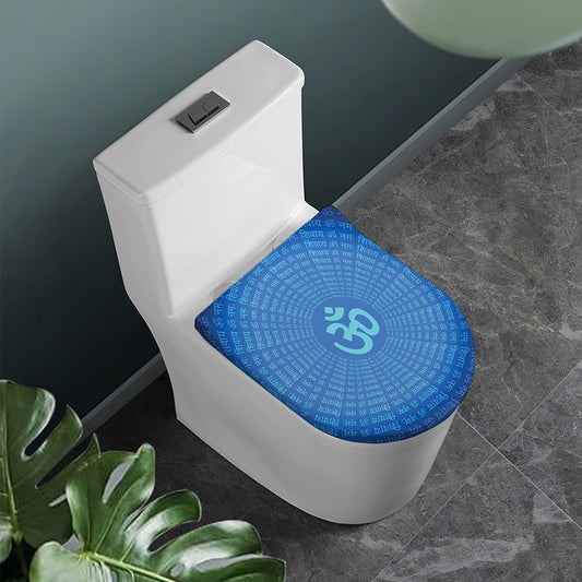 Spiritual Om Sign Print Toilet Lid Cover