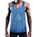 Spiritual Om Sign Print Men's Workout Tank Top