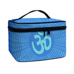 Spiritual Om Sign Print Travel Makeup Bag