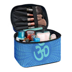 Spiritual Om Sign Print Travel Makeup Bag