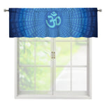 Spiritual Om Sign Print Window Valance