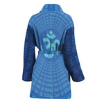 Spiritual Om Sign Print Women's Bathrobe
