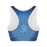 Spiritual Om Sign Print Women's Sports Bra