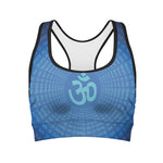 Spiritual Om Sign Print Women's Sports Bra