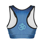 Spiritual Om Sign Print Women's Sports Bra