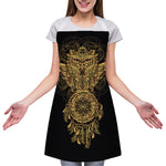 Spiritual Owl With Dreamcatcher Print Adjustable Apron