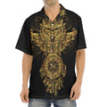 Spiritual Owl With Dreamcatcher Print Aloha Shirt