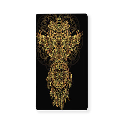 Spiritual Owl With Dreamcatcher Print Baby Crib Sheet