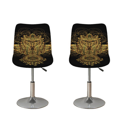 Spiritual Owl With Dreamcatcher Print Bar Stool Covers