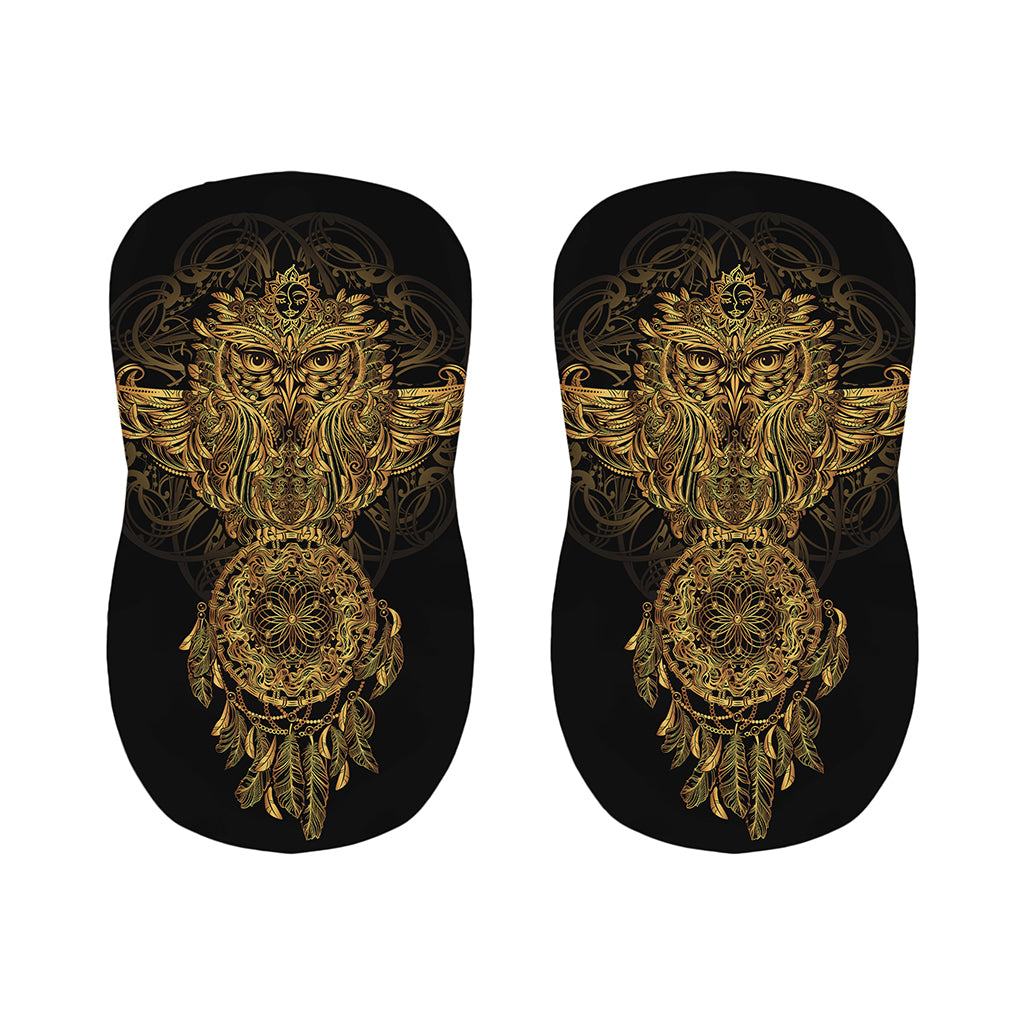 Spiritual Owl With Dreamcatcher Print Bar Stool Covers