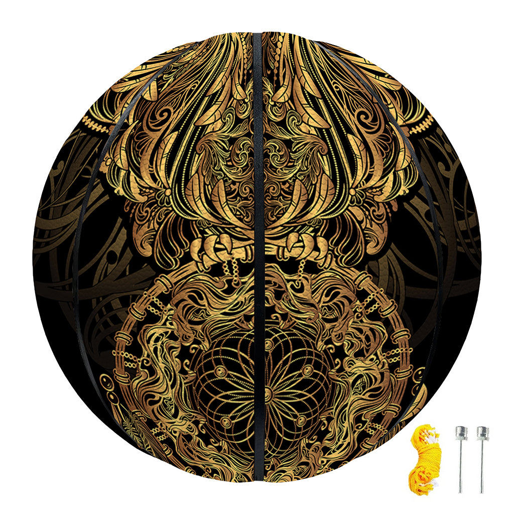 Spiritual Owl With Dreamcatcher Print Basketball