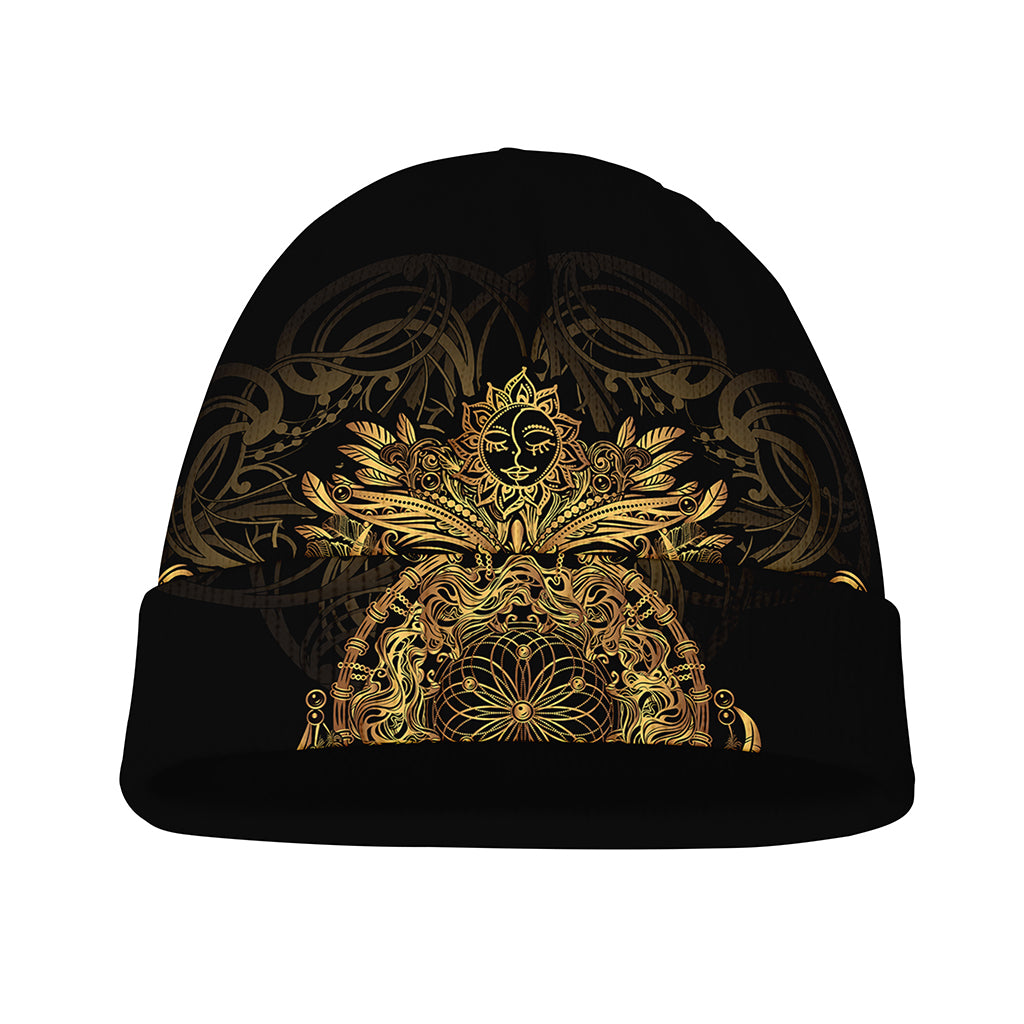 Spiritual Owl With Dreamcatcher Print Beanie