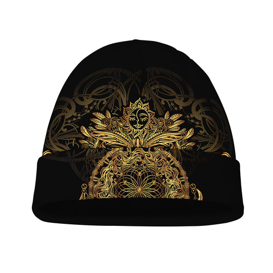 Spiritual Owl With Dreamcatcher Print Beanie