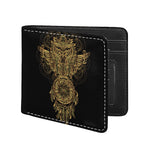 Spiritual Owl With Dreamcatcher Print Bifold Wallet