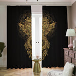 Spiritual Owl With Dreamcatcher Print Blackout Pencil Pleat Curtains