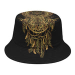 Spiritual Owl With Dreamcatcher Print Bucket Hat