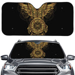 Spiritual Owl With Dreamcatcher Print Car Windshield Sun Shade