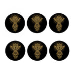 Spiritual Owl With Dreamcatcher Print Coaster Set